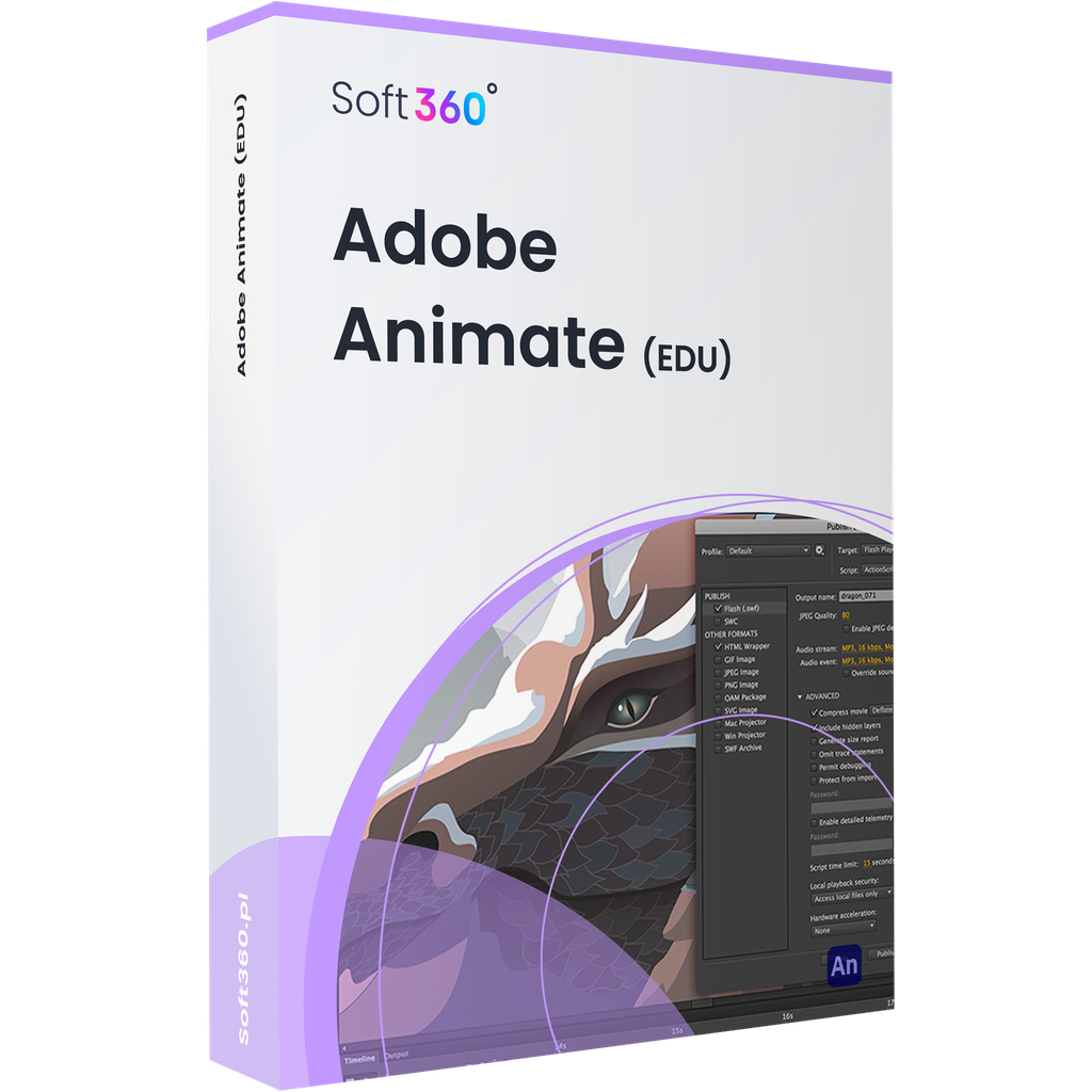 Adobe Animate CC Teams Win/Mac – Named User License for EDU Institutions