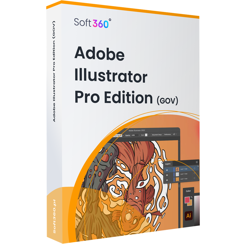 Adobe Illustrator CC for Teams - Pro Edition  Win/Mac – Government License