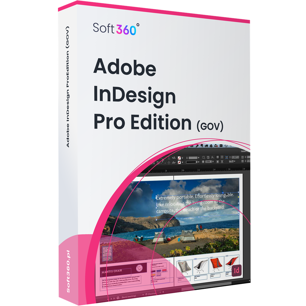Adobe InDesign CC for Teams - Pro Edition Win/Mac – Government License