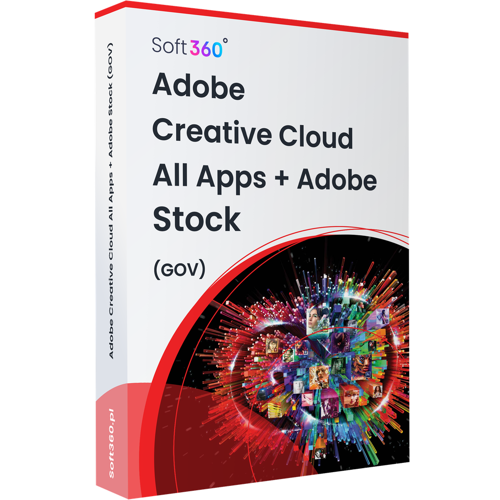Adobe Creative Cloud Teams All Apps with Adobe Stock  Win/Mac – Government License